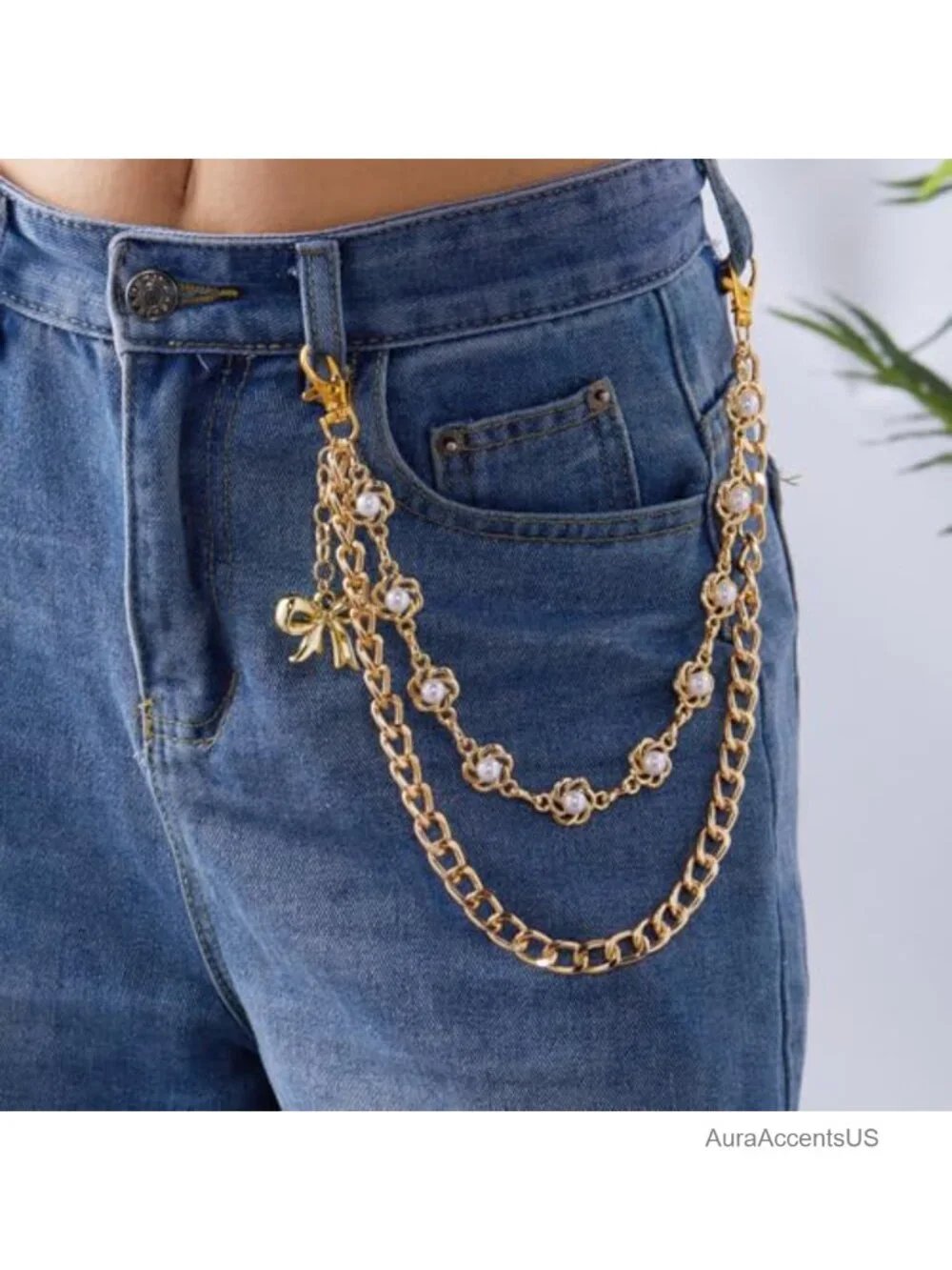 Y2K Grunge Chain Belt Pants Chain Wallet Chain Goth Accessories Jean Chain